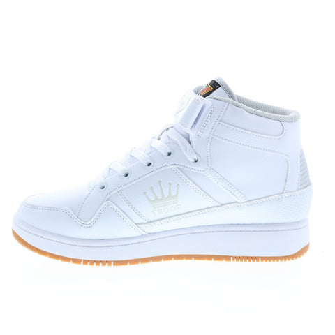 World Of Troop Destroyer 20 Mid Mens White Lifestyle Sneakers Shoes