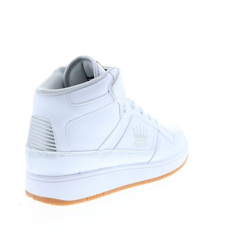 World Of Troop Destroyer 20 Mid Mens White Lifestyle Sneakers Shoes