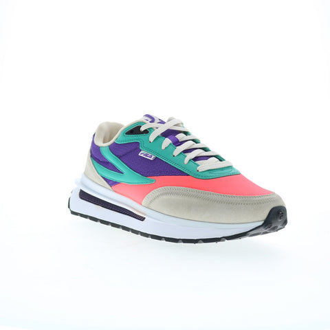 Fila Renno 1CM01281-667 Mens Pink Leather Lifestyle Sneakers Shoes