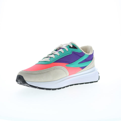 Fila Renno 1CM01281-667 Mens Pink Leather Lifestyle Sneakers Shoes