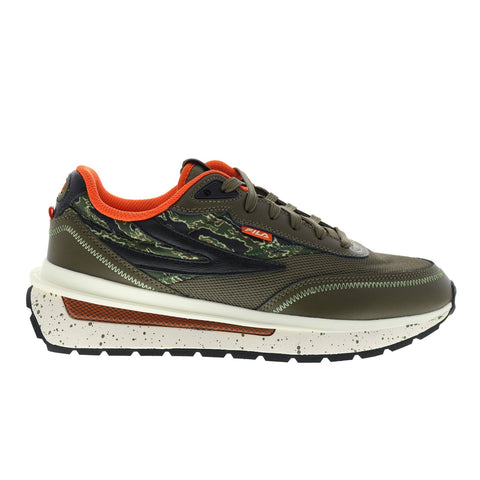 Fila Renno 1CM01602-328 Mens Green Mesh Lace Up Lifestyle Sneakers Shoes