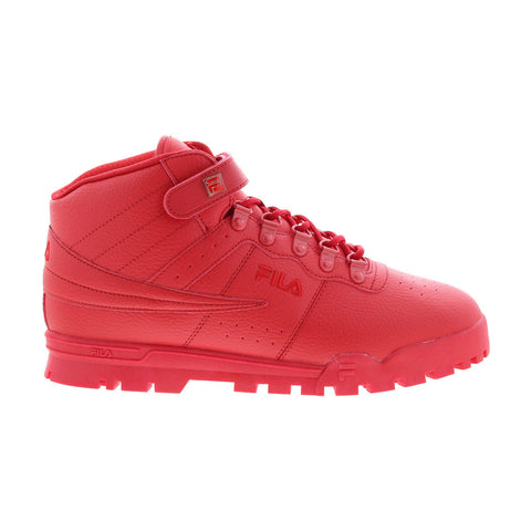 Fila V13 Boot 1FM01156-600 Mens Red Synthetic Lace Up Casual Dress Boots