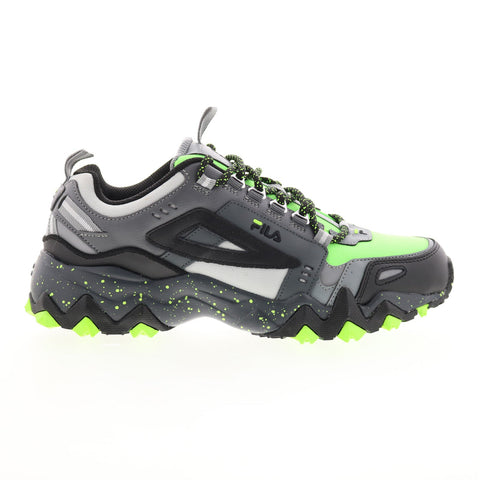 Fila Oakmont Trail 1JM00845-302 Mens Green Leather Athletic Hiking Shoes
