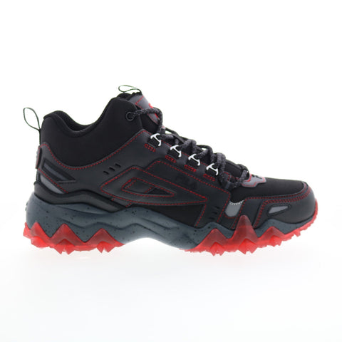Fila Oakmont Trail Mid 1JM01683-023 Mens Black Leather Athletic Hiking Shoes