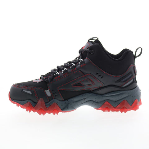 Fila Oakmont Trail Mid 1JM01683-023 Mens Black Leather Athletic Hiking Shoes