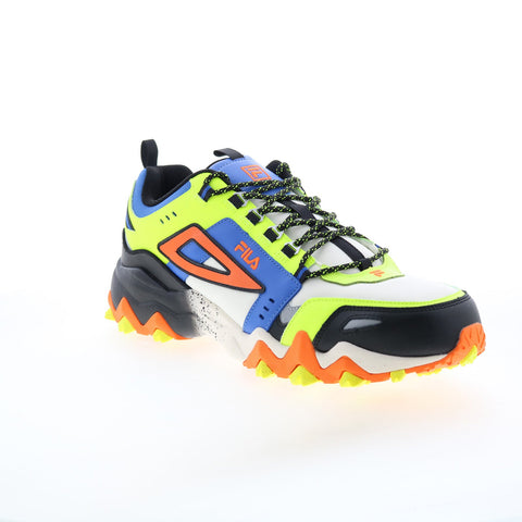 Fila Oakmont TR 1JM01749-114 Mens White Leather Athletic Hiking Shoes