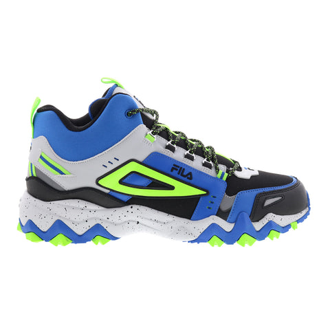 Fila Oakmont Trail Mid 1JM01752-042 Mens Black Leather Athletic Hiking Shoes