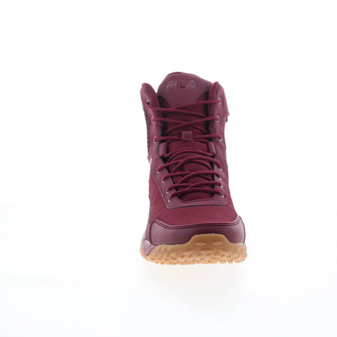 Fila Chastizer 1LM00358-947 Mens Red Leather Lace Up Work Boots