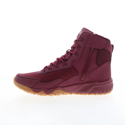 Fila Chastizer 1LM00358-947 Mens Red Leather Lace Up Work Boots