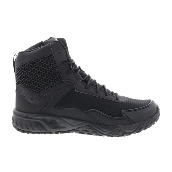 Fila Chastizer Evo 1LM00370-001 Mens Black Leather Lace Up Work