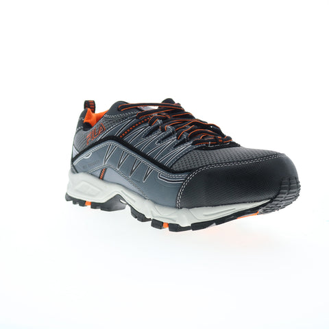 Fila Memory AT Peak Composite Toe Mens Gray Extra Wide Athletic Work Shoes
