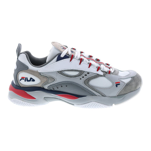 Fila Boveasorus 1RM00576-109 Mens Gray Leather Lifestyle Sneakers Shoes
