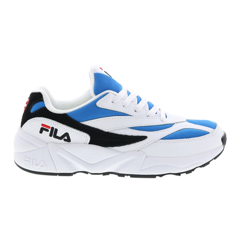 Fila V94M 1RM00584-117 Mens White Leather Lace Up Lifestyle Sneakers Shoes