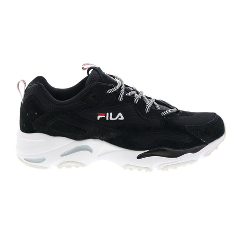 Fila Ray Tracer 1RM00642-014 Mens Black Suede Lifestyle Sneakers Shoes