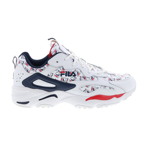 Fila Ray Tracer Multilogo 1RM00998-125 Mens White Lifestyle Sneakers Shoes