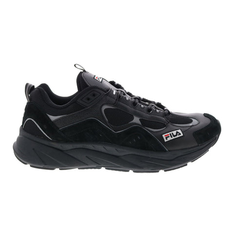 Fila Trigate Plus 1RM01216-009 Mens Black Leather Lifestyle Sneakers Shoes