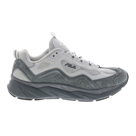 Fila Trigate 1RM01283-050 Mens Gray Suede Lace Up Lifestyle Sneakers Shoes