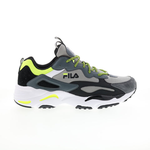 Fila Ray Tracer 1RM01289-055 Mens Gray Leather Lifestyle Sneakers Shoes