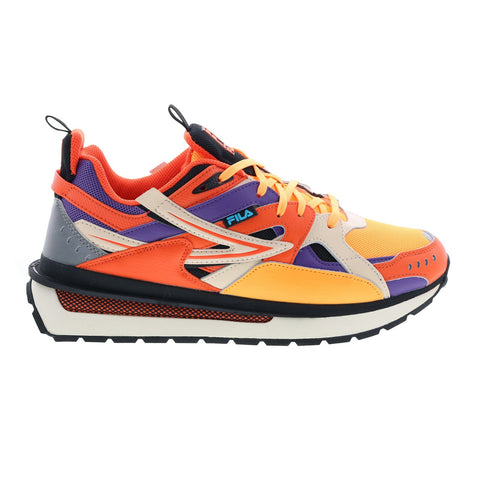 Fila Sandenal 1RM02029-856 Mens Orange Leather Lifestyle Sneakers Shoes