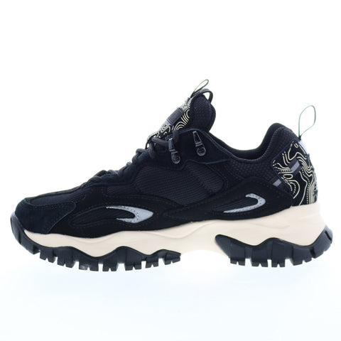 Fila Ray Tracer Trail 2 1RM02176-021 Mens Black Suede Athletic Hiking Shoes