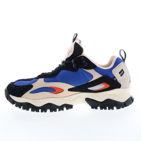 Fila Ray Tracer Trail 2 1RM02176-208 Mens Blue Leather Athletic Hiking Shoes