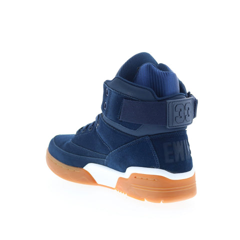 Ewing Athletics 33 HI 1EW90212-475 Mens Blue Suede Lifestyle Sneakers Shoes