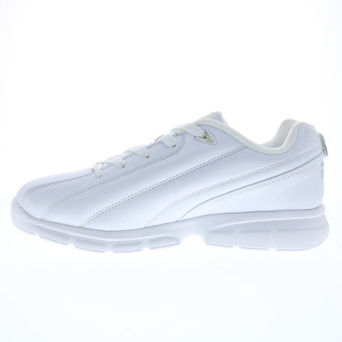 Fila Leverage 1SC086XX-119 Mens White Synthetic Lifestyle Sneakers Shoes
