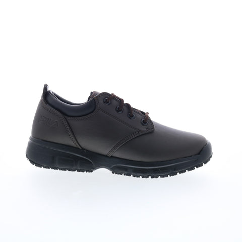 Fila Memory Blake Slip Resistant Mens Brown Athletic Work & Safety Shoes