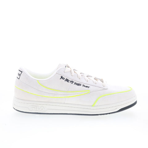 Fila Tennis 88 X MSGM 1TM01735-115 Mens White Suede Lifestyle Sneakers Shoes