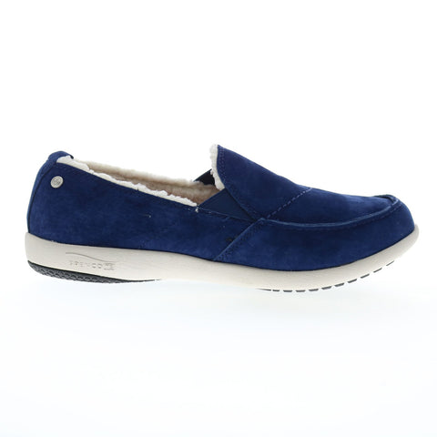 Spenco Siesta Cozy Slip-On 20090 Womens Blue Wide Casual Slippers Shoes