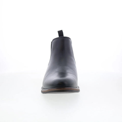 Johnston & Murphy 20-1305 Mens Black Leather Slip On Chelsea Boots