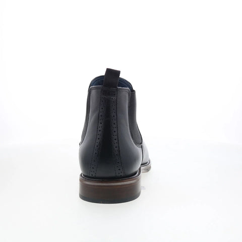 Johnston & Murphy 20-1305 Mens Black Leather Slip On Chelsea Boots