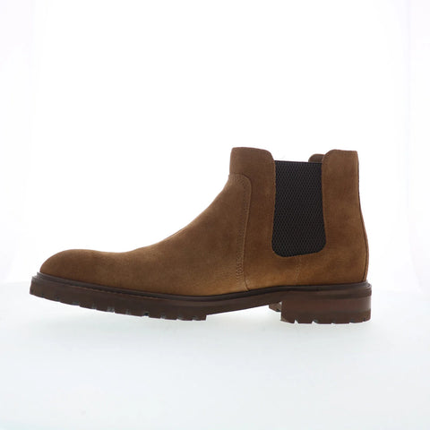 Johnston & Murphy 20-1986 Mens Brown Suede Pull On Chelsea Boots