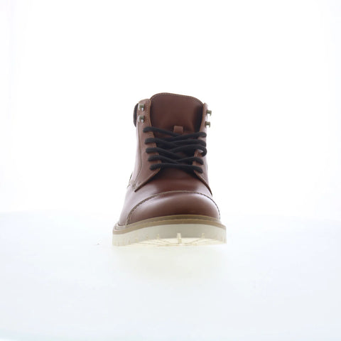 Johnston & Murphy 20-2002 Mens Brown Leather Lace Up Casual Dress Boots