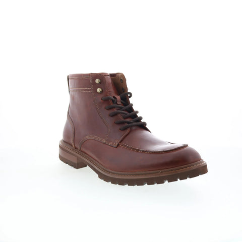 Johnston & Murphy 20-2003 Mens Brown Leather Lace Up Casual Dress Boots