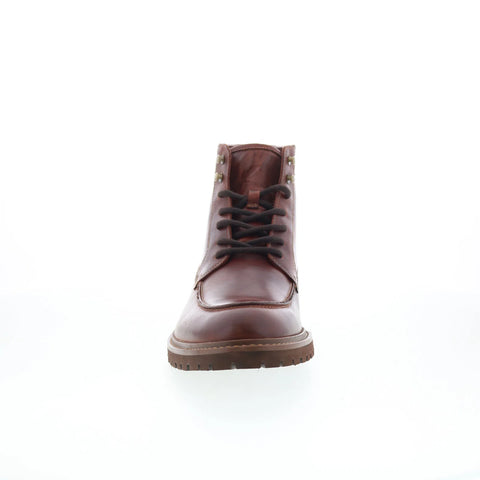 Johnston & Murphy 20-2003 Mens Brown Leather Lace Up Casual Dress Boots