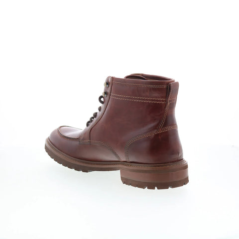 Johnston & Murphy 20-2003 Mens Brown Leather Lace Up Casual Dress Boots
