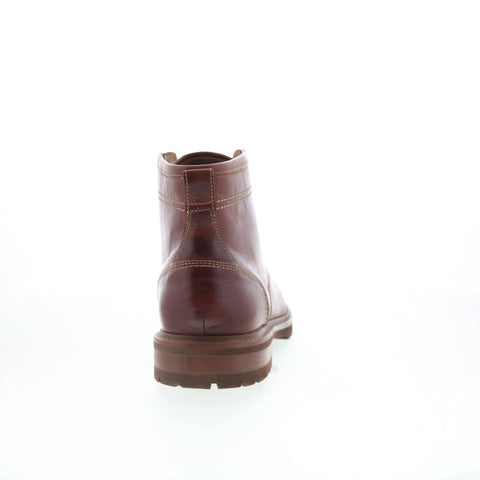 Johnston & Murphy 20-2003 Mens Brown Leather Lace Up Casual Dress Boots