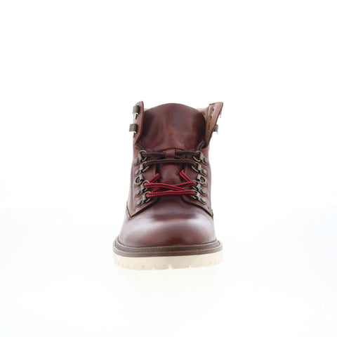 Johnston & Murphy 20-2004 Mens Brown Leather Lace Up Casual Dress Boots