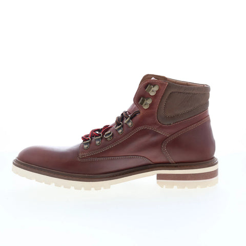 Johnston & Murphy 20-2004 Mens Brown Leather Lace Up Casual Dress Boots
