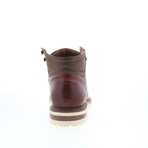 Johnston & Murphy 20-2004 Mens Brown Leather Lace Up Casual Dress Boots