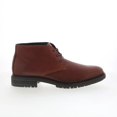 Johnston & Murphy 20-2550 Mens Brown Leather Lace Up Casual Dress Boots
