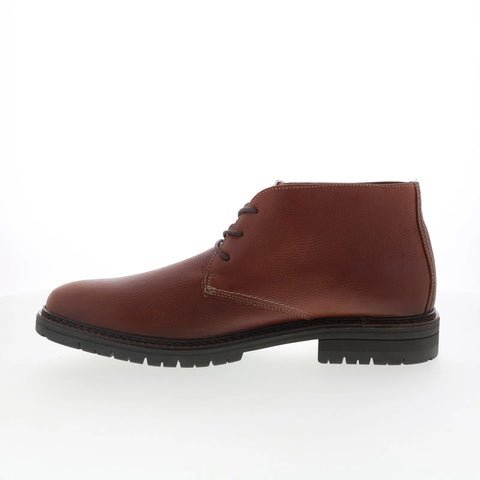 Johnston & Murphy 20-2550 Mens Brown Leather Lace Up Casual Dress Boots