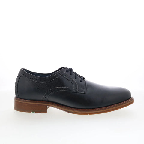 Johnston & Murphy 20-3401 Mens Black Leather Oxfords & Lace Ups Casual Shoes