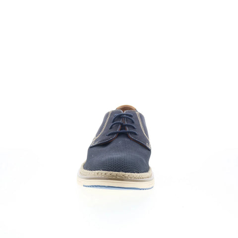 Johnston & Murphy 20-4019 Mens Blue Leather Oxfords & Lace Ups Casual Shoes