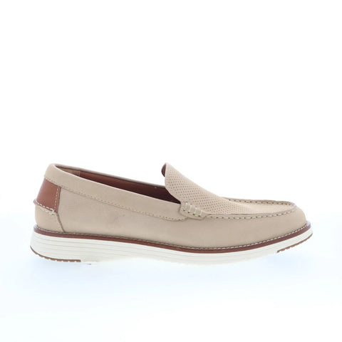 Johnston & Murphy 20-4050 Mens Brown Suede Loafers & Slip Ons Casual Shoes