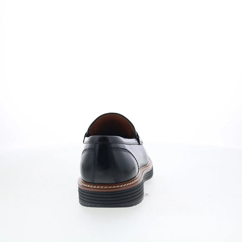 Johnston & Murphy 20-4065 Mens Black Leather Loafers & Slip Ons Penny Shoes