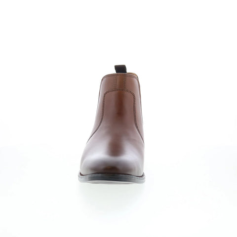 Johnston & Murphy 20-4212 Mens Brown Leather Slip On Chelsea Boots