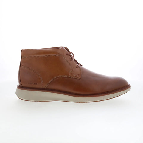 Johnston & Murphy 20-4391 Mens Brown Leather Lace Up Casual Dress Boots