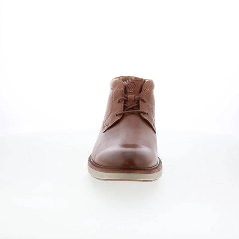 Johnston & Murphy 20-4391 Mens Brown Leather Lace Up Casual Dress Boots